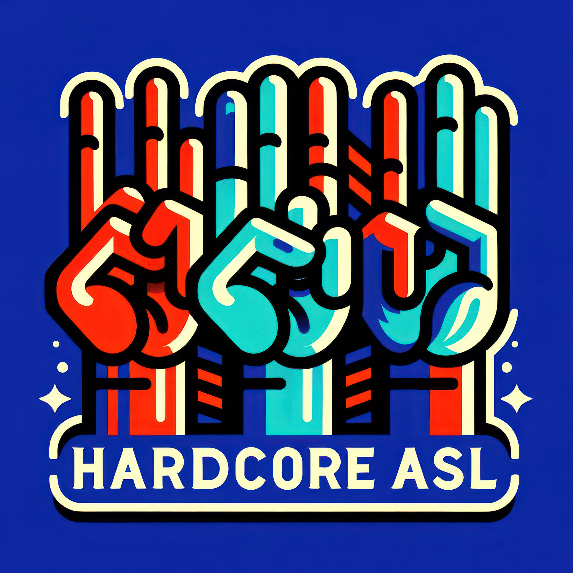HardcoreASL.com Logo in blue!